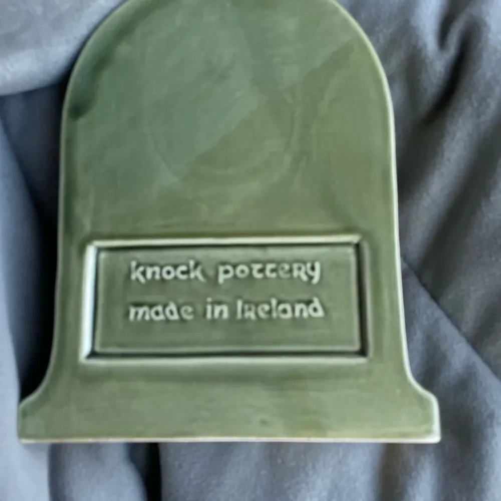 Irish Clock Souvenir from Knock Pottery 8” tall
